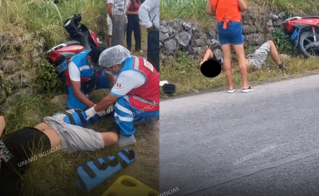 MENOR DE 17 AÑOS RESULTA GRAVEMENTE HERIDO TRAS DESPISTE DE MOTO EN TINGO MARÍA