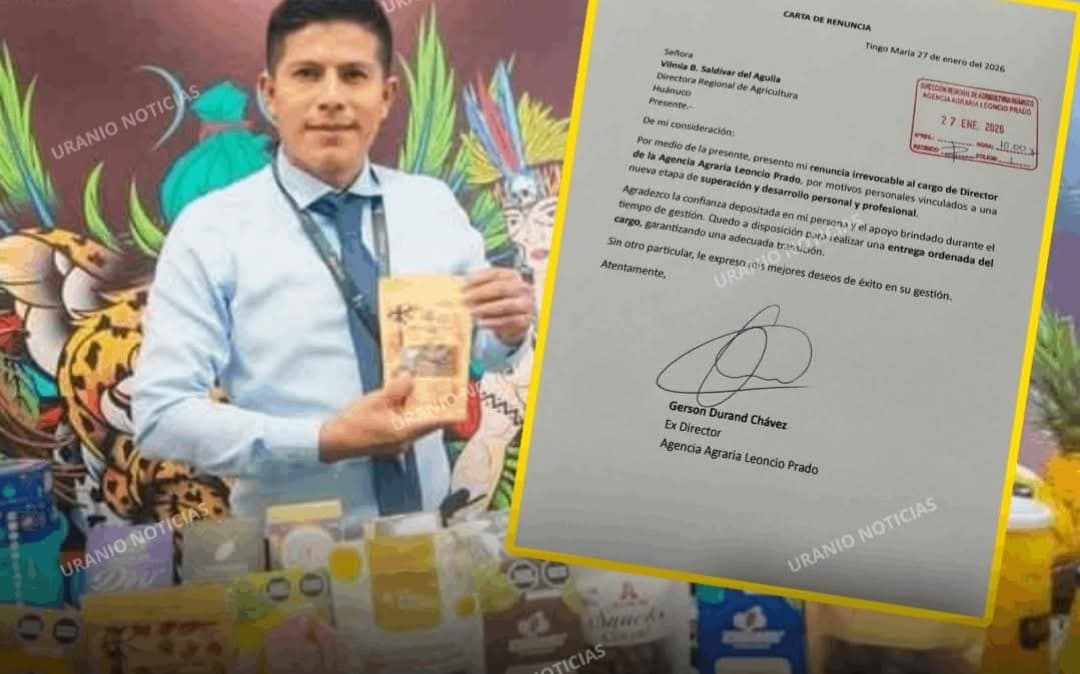 GERSON DURAND CIERRA ETAPA EN EL SECTOR AGRARIO Y SE ENFOCARÁ EN SU CARRERA POLÍTICA